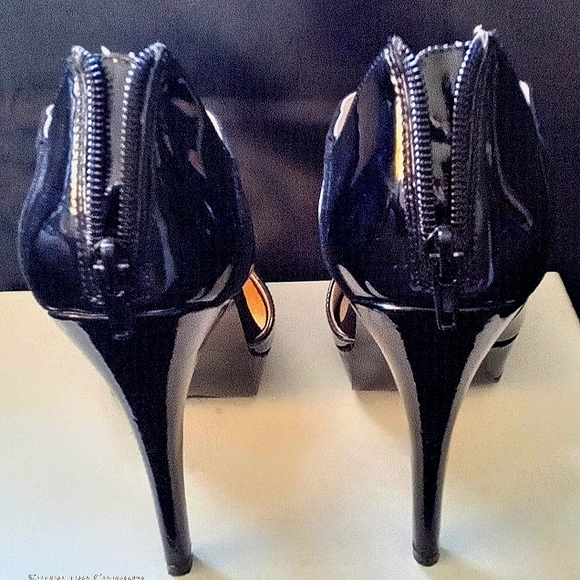 Nine West, black with Patten leather accents, zip up, size 7, - Picture 14 of 15